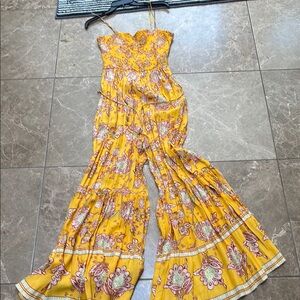 Floral Yellow Jumpsuit